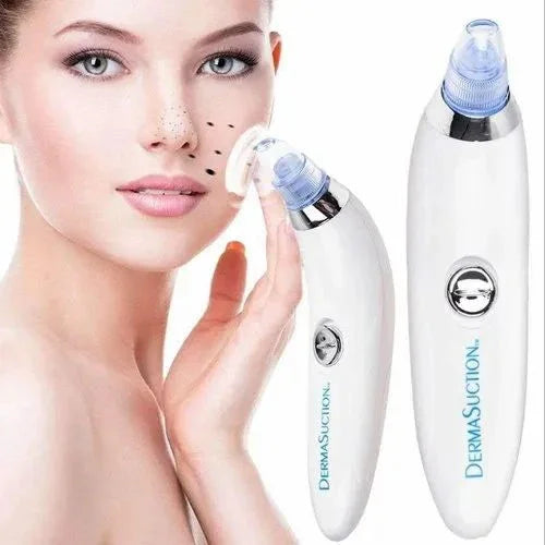 DermaSuction facial cleansing tool for blackhead removal and skin care