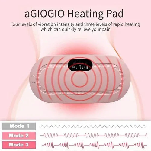 aGIOGIO Heating Pad with vibration and rapid heating modes for pain relief